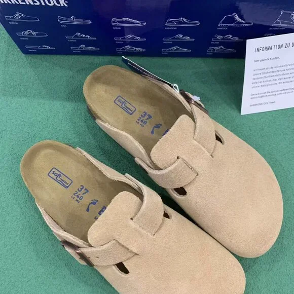 Birkenstock Boston Women's Cream Clogs narrow size 37 - Picture 4 of 6